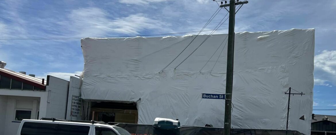 SCAR - Southern Cross Asbestos Removal wrapped building